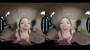 Adorable cutie rides your dick in vr