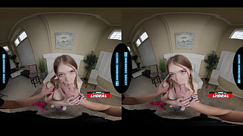 Adorable cutie rides your dick in vr