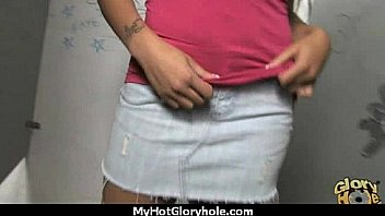Gloryhole cock licking and sucking interracial 10