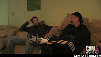 Horny ebony bukkake gangbang 15