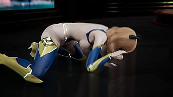 Hot babe dressed in batgirl costume sucks and fucks