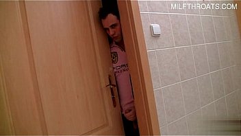 Hot cowgirl sucking big dick