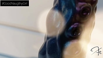 This giant 19 inch mounster wants to get in my pussy and my ass until it makes me cum