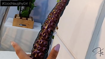 This giant 19 inch mounster wants to get in my pussy and my ass until it makes me cum