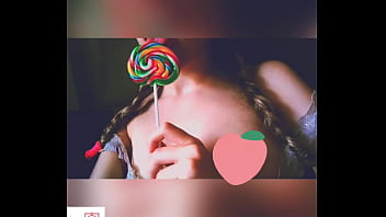 Little hot student licking a lollipop but wondering your cock Little hot student licking a lollipop but wondering your cock