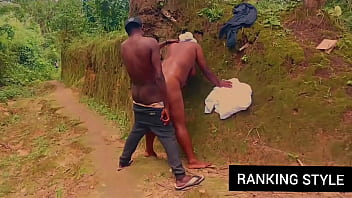 Curvy got fuck while picking some leaf's