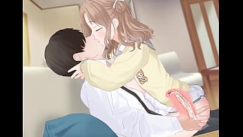 Chica folla a un chico timido