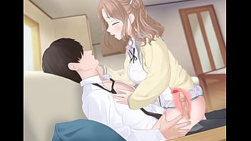 Chica folla a un chico timido