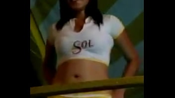 Yellow shorts cameltoe