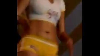 Yellow shorts cameltoe