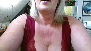 1189 thick and curvy dawn is modeling brassieres showing off several different ones