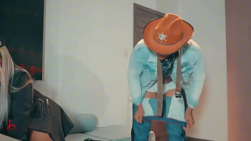 Hardcore interracial on halloween night with petite and bbc brandon cruz