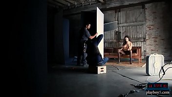 Busty half spanish half german playmate with big eyes