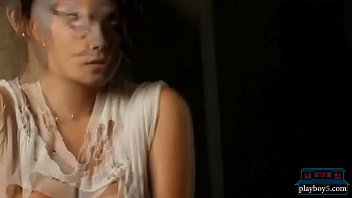 Busty half spanish half german playmate with big eyes