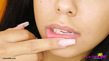 Timeless brunette beauty naked close up