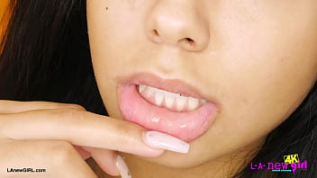 Timeless brunette beauty naked close up