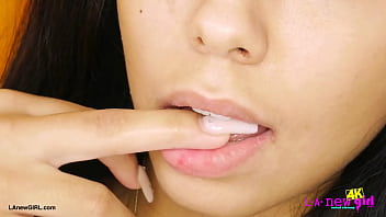 Timeless brunette beauty naked close up