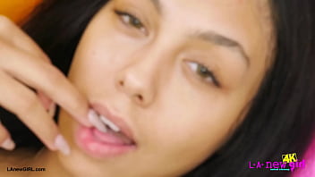 Timeless brunette beauty naked close up