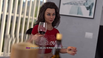 My bimbo dream #07 "accidentally" spill water over stepmom's shirt so i can see her beautiful massive fake tits