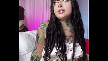 Your girlfriend makes a special video call for valentine's day and plays with her tight ass