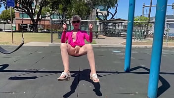 Playing on a swing in kaimuki btw this is not at a school and there was nobody nearby