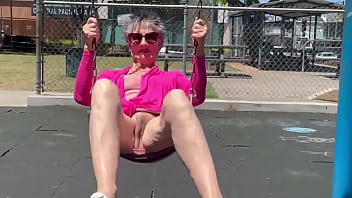 Playing on a swing in kaimuki btw this is not at a school and there was nobody nearby