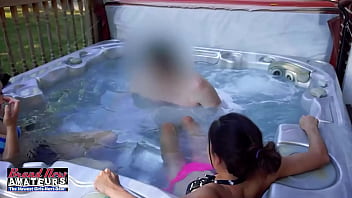 Skinny vicky and busty jamie litton take turns to deepthroat a cock