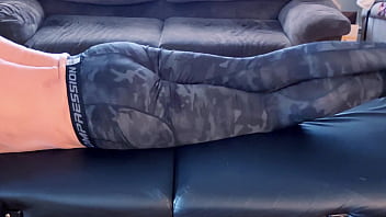 Stretching and compression pants on massage table hd short version
