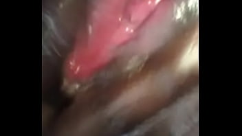 Black ugandan babe playing with pussy