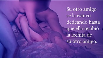 Isa swinger juega con dos amigos