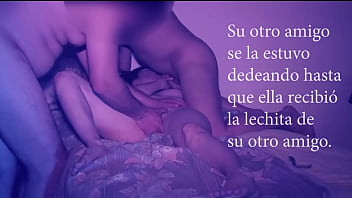 Isa swinger juega con dos amigos