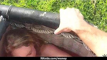 Sexy natural chick trades cash for some rough sex 28