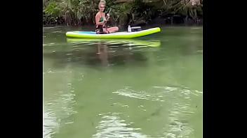 Yesterday i got to paddle beside this big girl for most of the river so fun hanging out with manatees