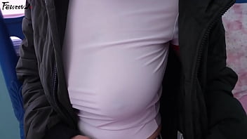 Korea busty girlfriend role playing in black stockings