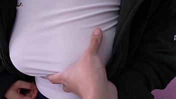 Korea busty girlfriend role playing in black stockings