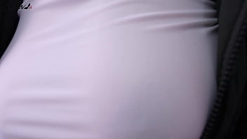 Korea busty girlfriend role playing in black stockings