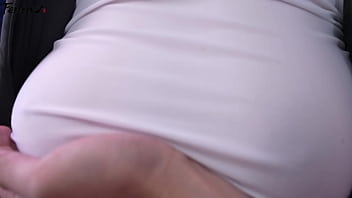 Korea busty girlfriend role playing in black stockings