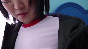 Korea busty girlfriend role playing in black stockings