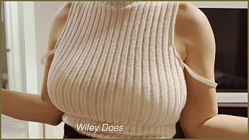 Milf gets her boobs out after work Milf gets her boobs out after work