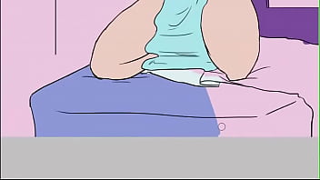 Dibujo rápido de una chica pelirroja desnuda con una toalla