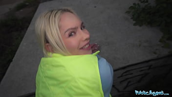 She jogs passed and fucks me public agent