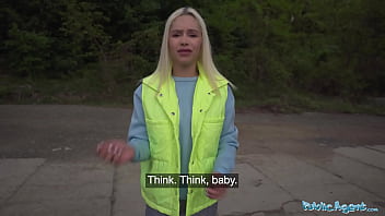 She jogs passed and fucks me public agent