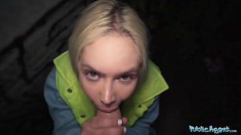 She jogs passed and fucks me public agent