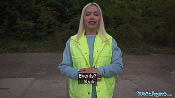 She jogs passed and fucks me public agent