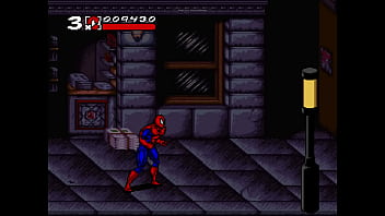 Two gangster babes up spiderman