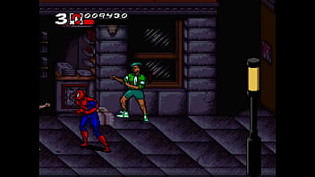 Two gangster babes up spiderman