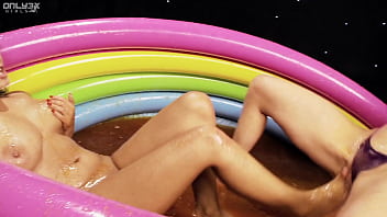 Cindy behr and jasmine black suck each others toes in a pool of jelly