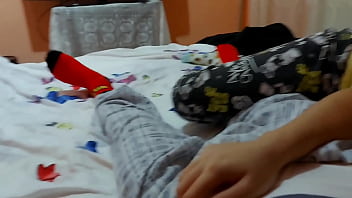 Stepsister exercise her sex skills with stepbrother while parents are away