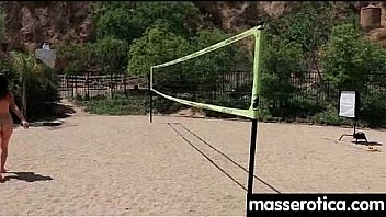 Sensual oil massage turns to hot lesbian action 6