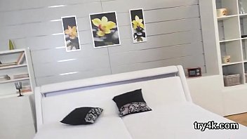 Lovesome girl blows penis in pov and gets tight fucked